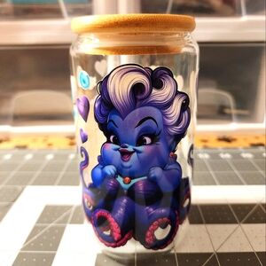 Disney Villians Character Glass Jar - 16 oz - Homemade